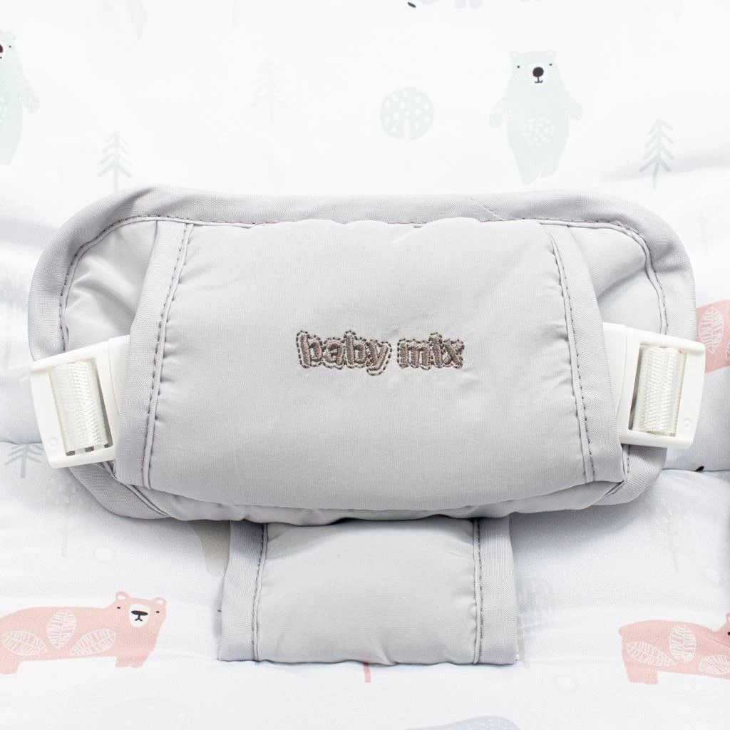 Karrige lëkundëse multifunksionale për bebe, Baby Mix Snail, muzikë/dritë/vibrim, deri 18 kg, gri