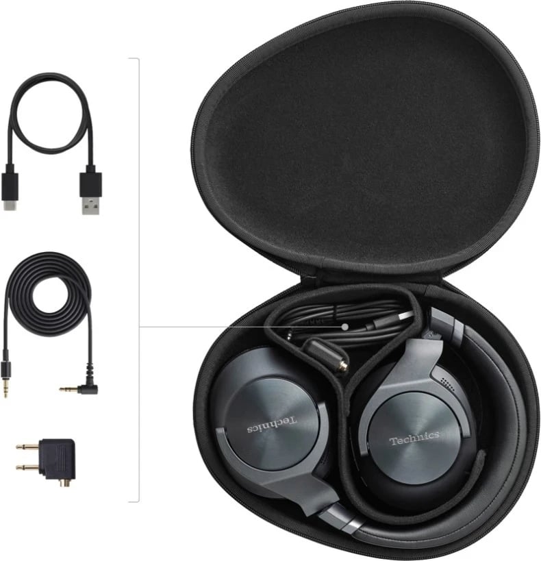 Kufje Technics EAH-A800, me ANR, të zezë