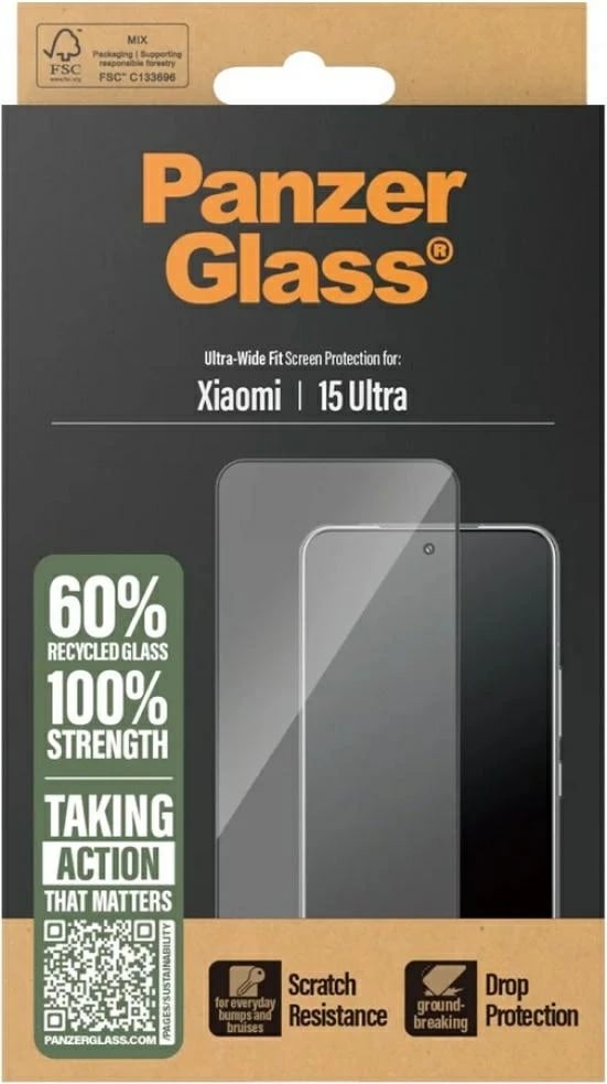 Xham mbrojtës për Xiaomi 15 Ultra, PanzerGlass Ultra-Wide Fit