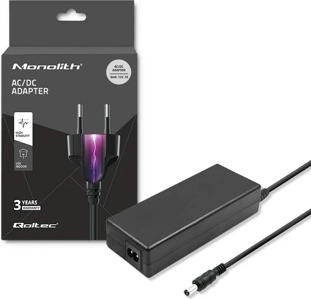 Karikues për pajisje mobile Qoltec 51108, 84W, i zi