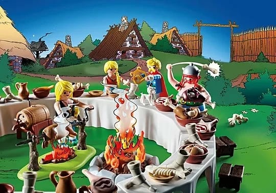 Set lodrash Playmobil Asterix 71827 Country Feast, 159 pjesë