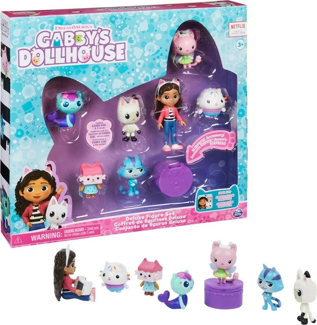 Set figurash SPIN MASTER Gabby's Dollhouse Deluxe, për fëmijë, shumëngjyrësh
