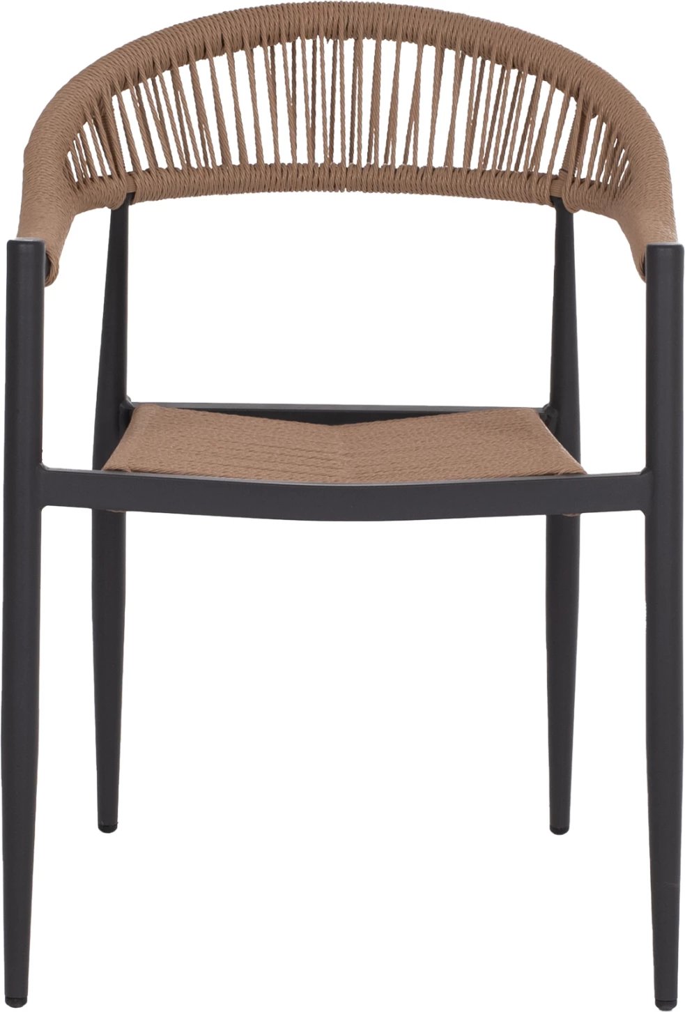 Karrige alumini GRET FH5854.02 gri qymyr-alumin-bezh PE rattan 56x55.5x78H