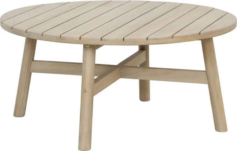 Tavolinë kafeje Lanai, ngjyrë natyrale, 80x80x38