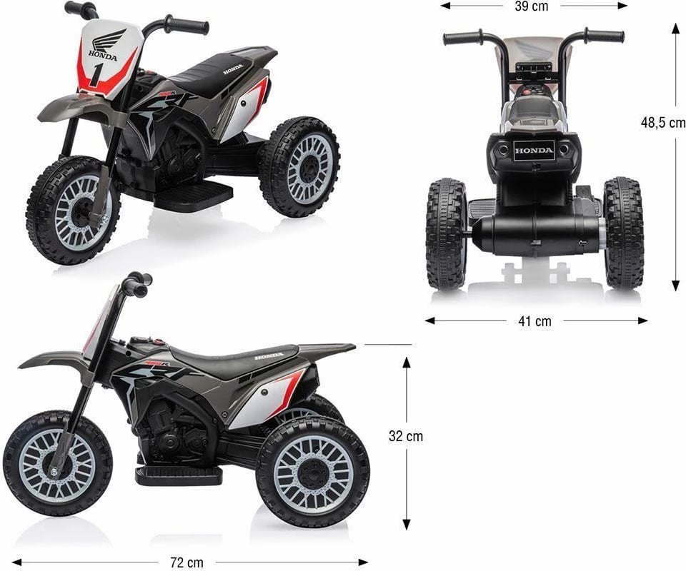 Motoçikletë elektrike lodër, Baby Mix Honda CRF 450R, tri rrota, e gjelbër