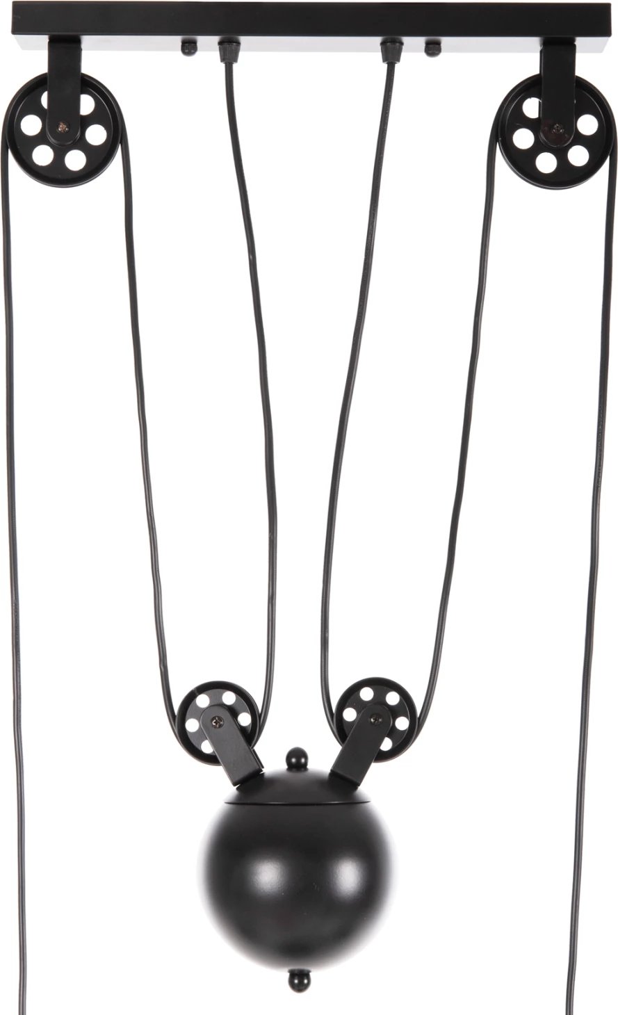 Llambë varëse për tavan, 3 drita, FH4120, metal, ngjyrë e zezë, 91x91x95.5 cm