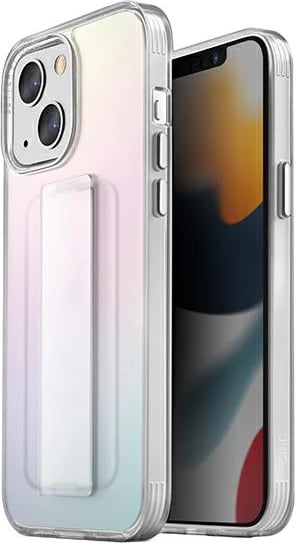 Mbështjellës UNIQ Heldro për iPhone 13, me rrip FlexGrip, Iridescent