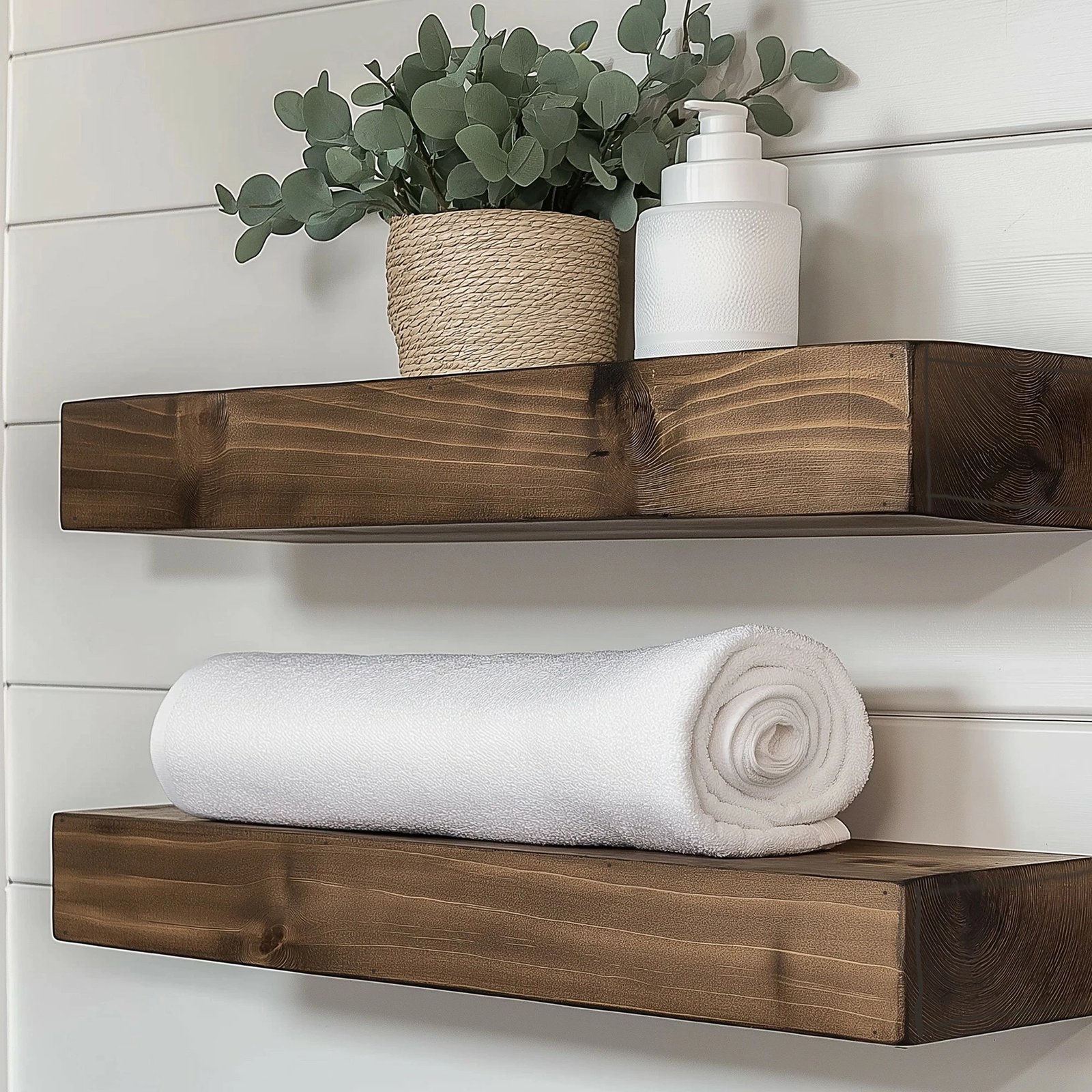 Raf dekorativ prej druri për mur, Skye Decor, Raf273, 2 copë