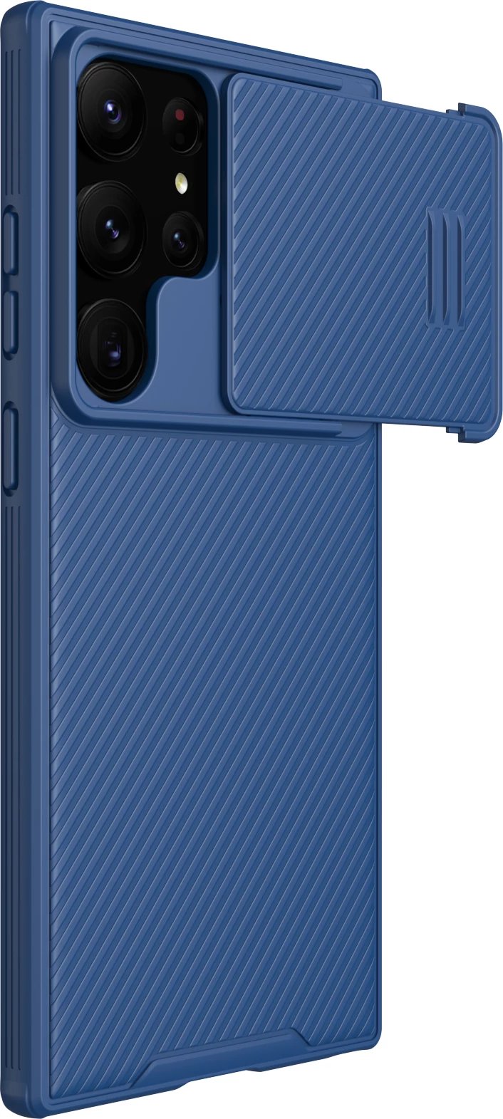 Mbështjellës Nillkin CamShield S Case për Samsung Galaxy S23 Ultra, me kapak kamere, Kaltër