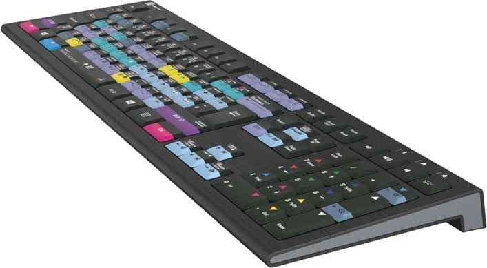 Tastierë LogicKeyboard Astra 2 DaVinci Resolve UK për PC, e zezë