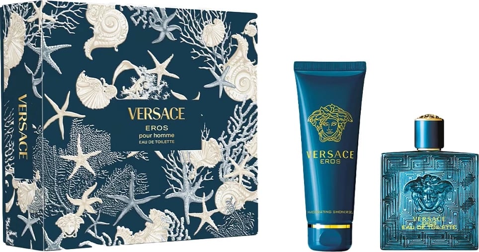 Set Eau de Toilette për meshkuj Versace Eros Pour Homme 100ml + Shower Gel 150ml