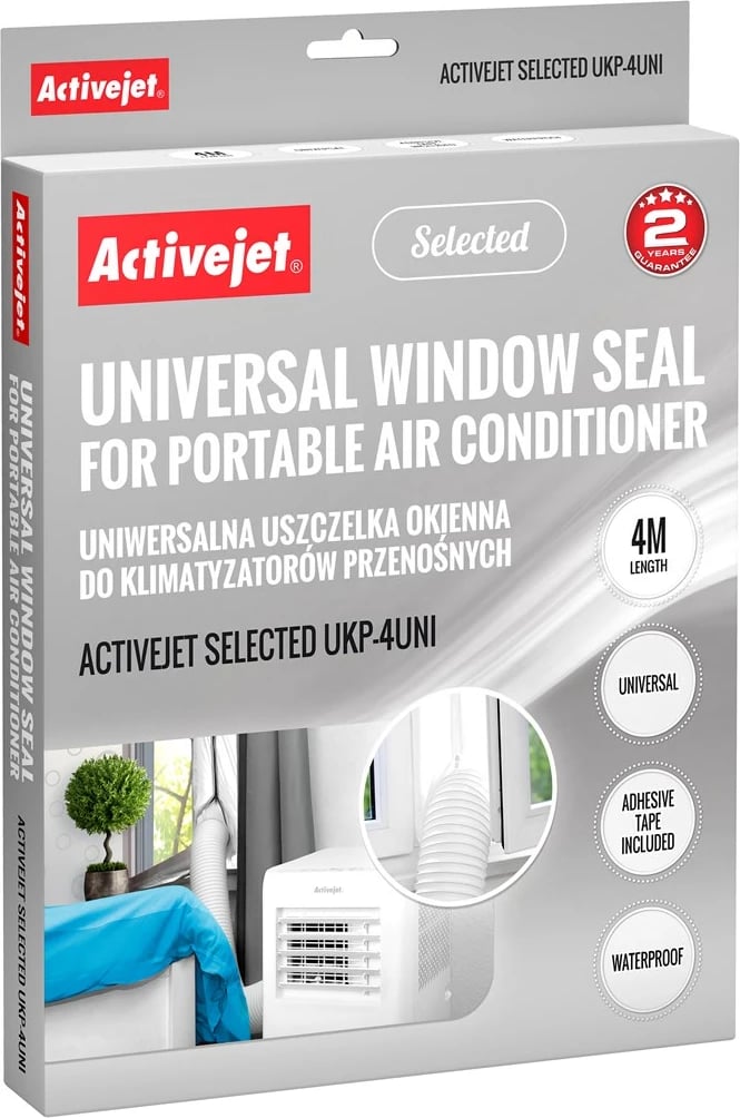 Mbyllës dritaresh për kondicioner Activejet UKP-4UNI, e bardhë