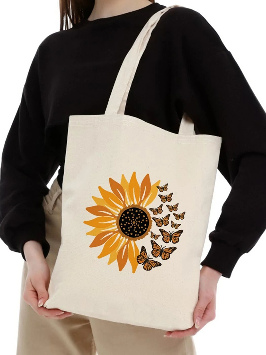 Çantë tote Zoozie Bags, krem, 35x40x8cm, model 1188