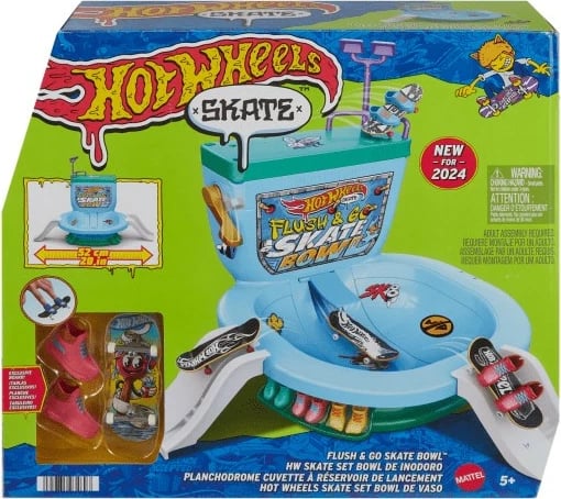 Set skateboard për gishta Hot Wheels Skate Cool Shell Ramp, shumëngjyrësh