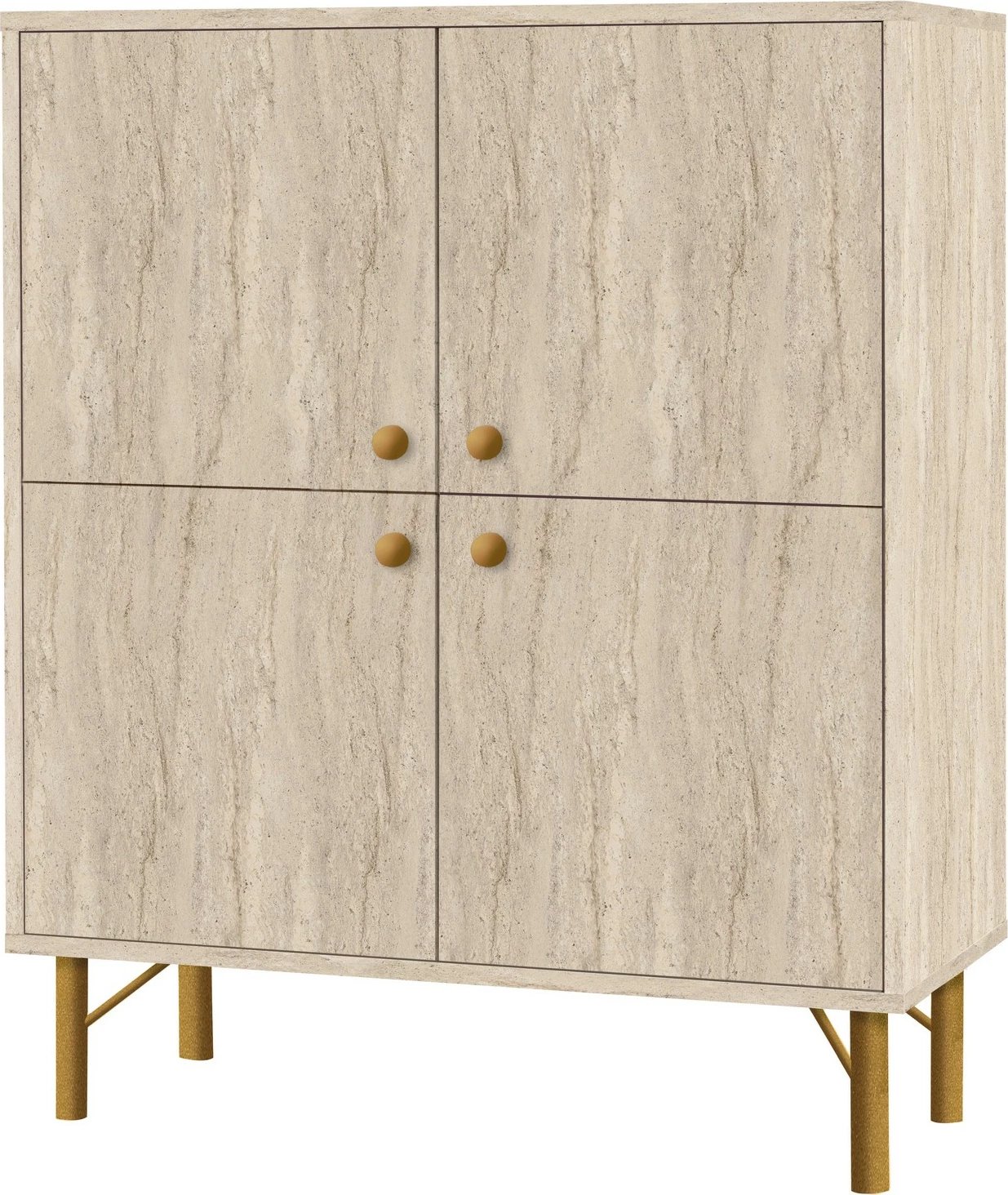 Dollap multifunksional, ngjyrë travertin, Skye Decor, Multilux