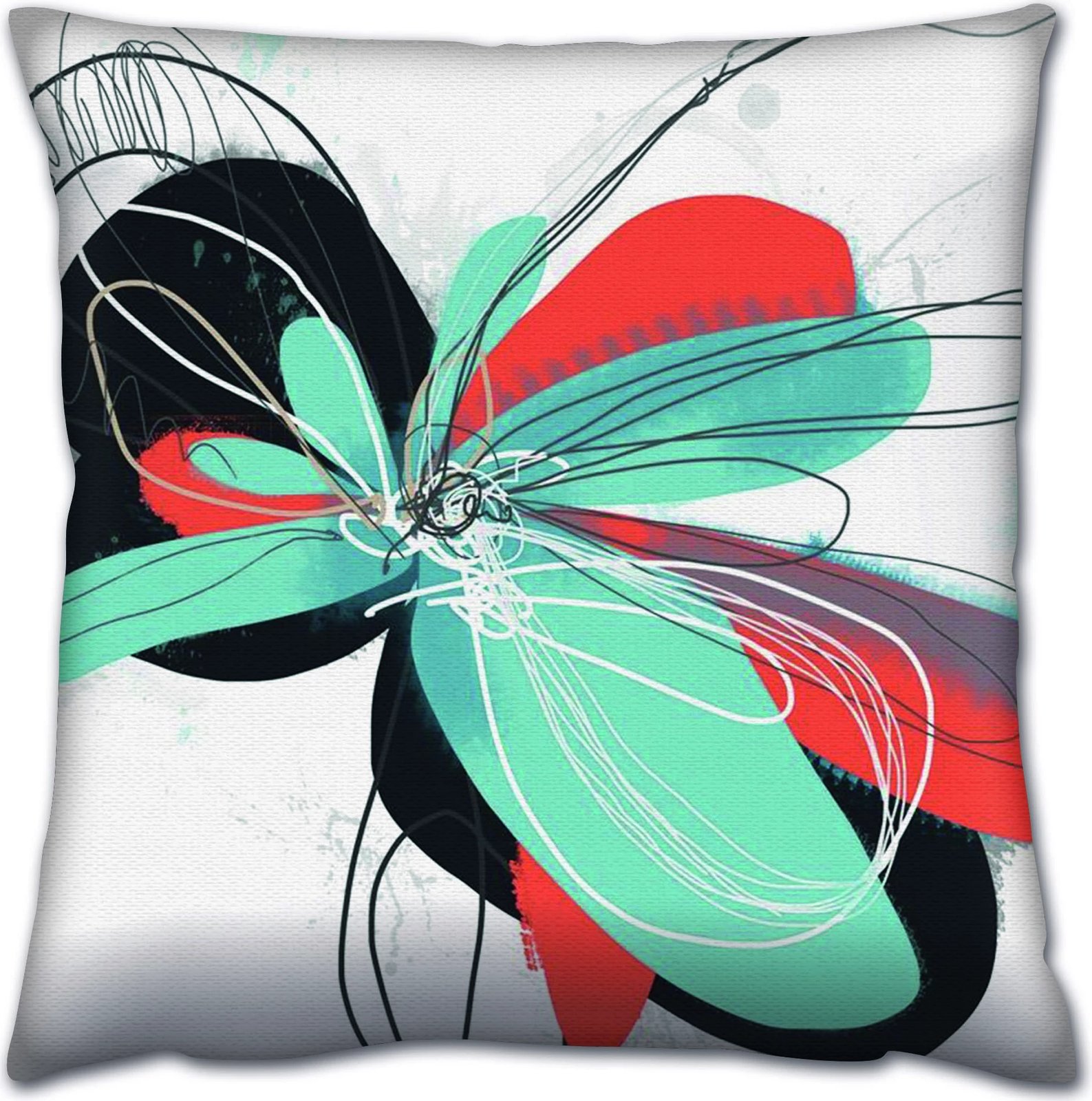 Jastëk dekorativ, shumëngjyrësh, Evila Originals, A14513, 43x43cm