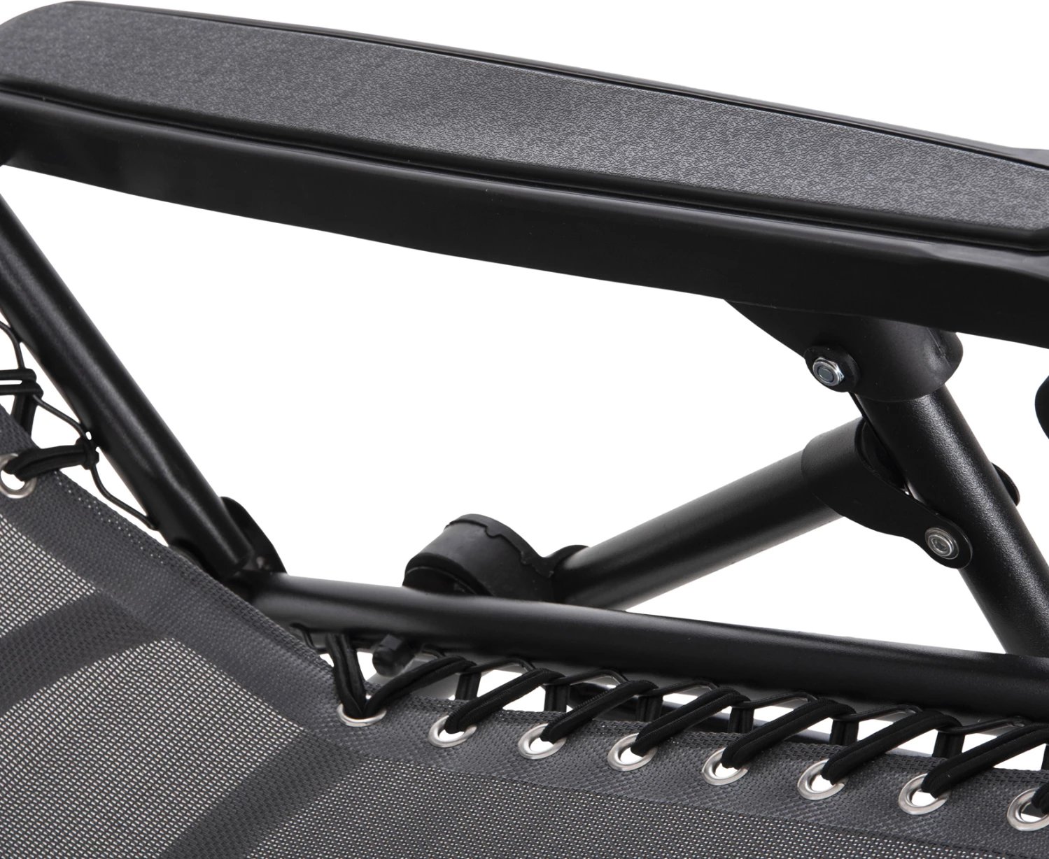 Karrige relaksuese COMPANION, tekstilene gri, metal i zi, 67x145x110cm, set prej 2 copash Karrige relaksuese COMPANION, tekstilene gri, metal i zi, 67x145x110cm, set prej 2 copash