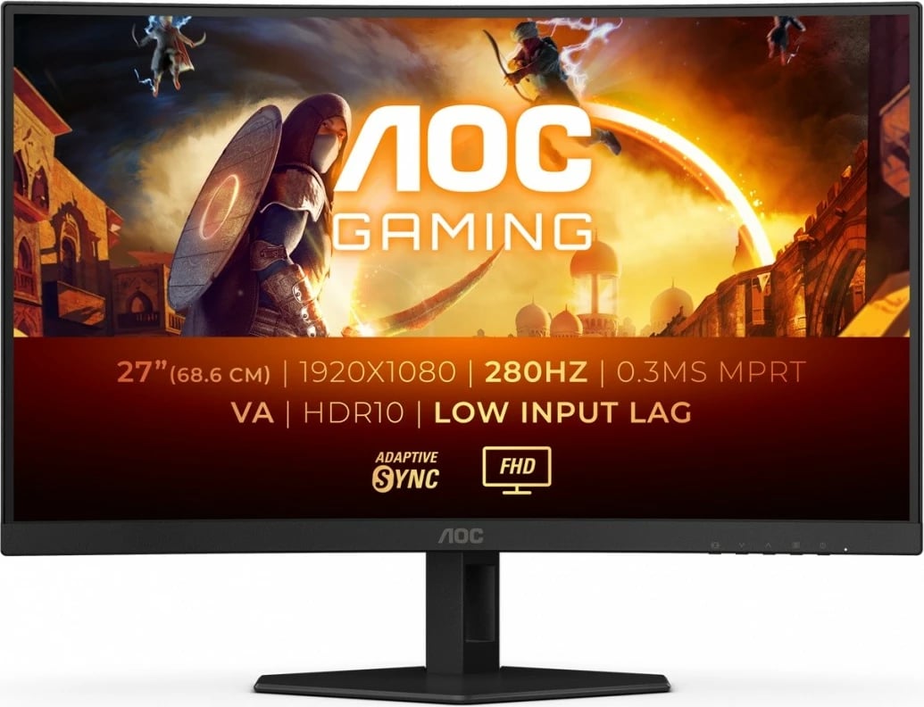 Monitor gaming AOC C27G4ZXE, 27", VA, 280Hz, FHD, i zi