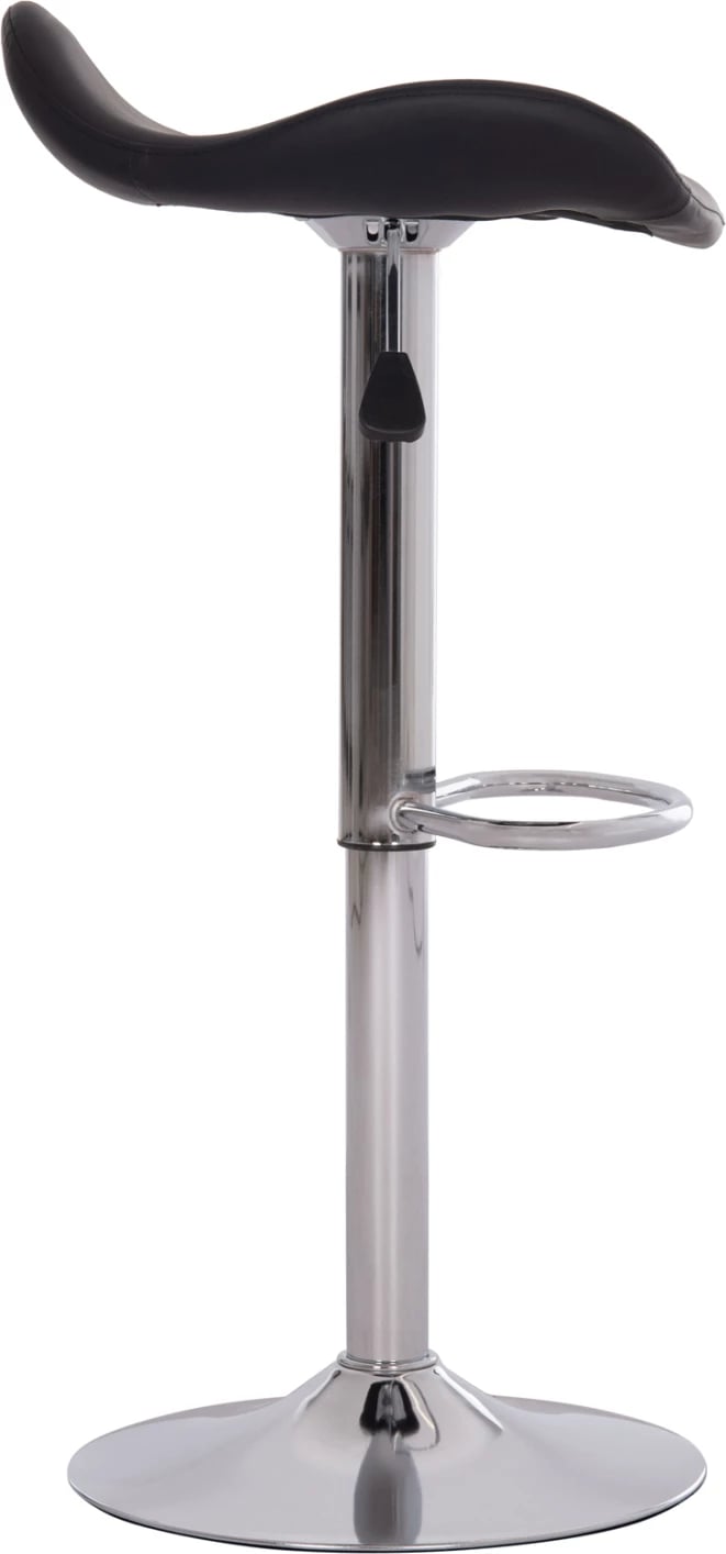 Karrige për bar rrotulluese GANNA FH201.21, lëkurë PU e zezë, me amortizator, set prej 2 copash, 44x42x87cm