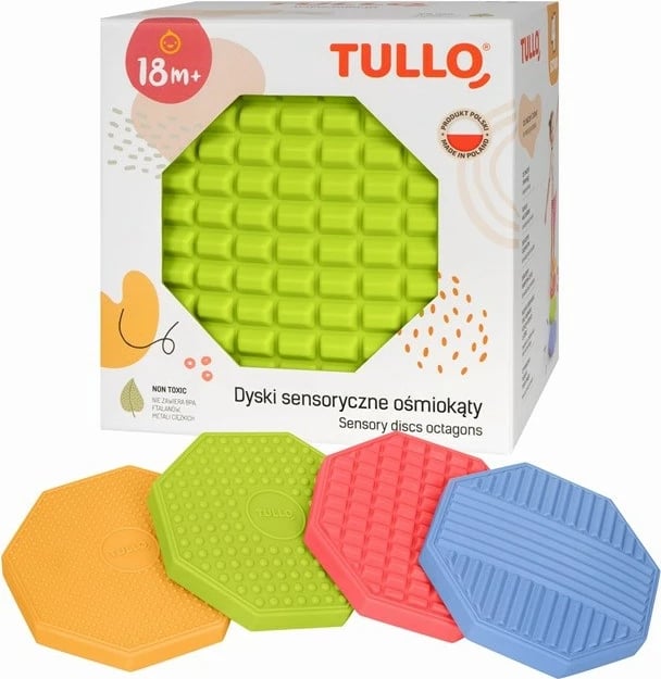 Disqe sensorike Tullo, set 4 copë, ngjyra të ndryshme