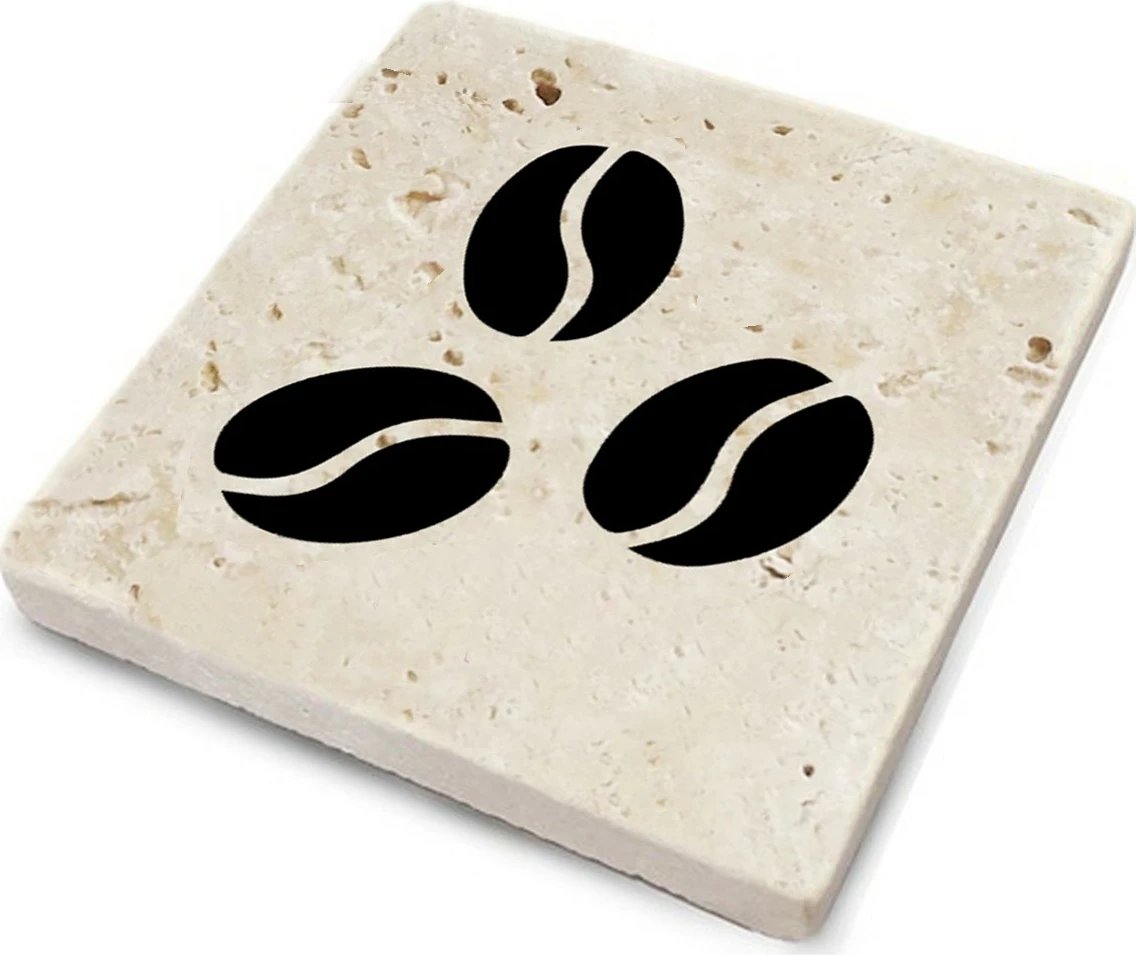 Set 4 nënshtrues guri natyral për gota, Hermia, TBA7436502835827