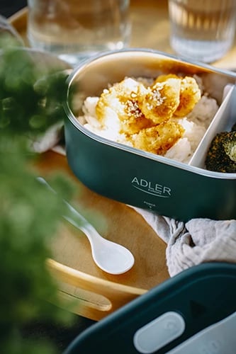 Kuti dreke elektrike, Adler, AD 4505, 0.8L, inox SUS304, 48W, me lugë, e gjelbër