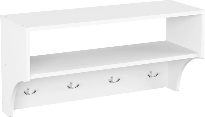 Varëse palltosh me raft Crosta, e bardhë, 80x28x40cm