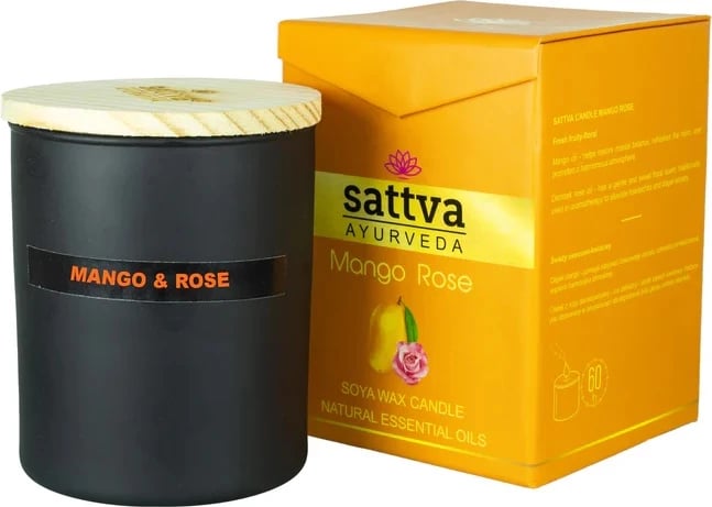 Qiri aromatik Sattva Mango dhe Trëndafil Indian 200g