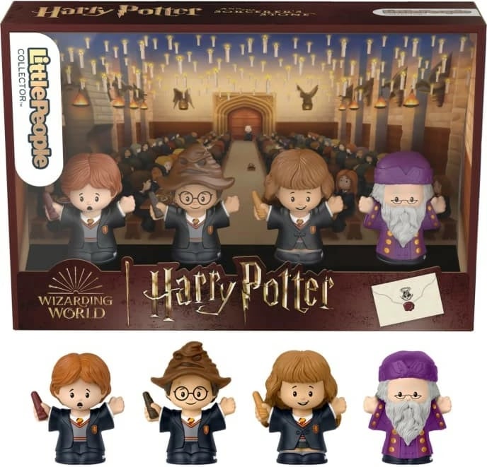 Set figurina Harry Potter Little People Mattel HVG45, 4 copë