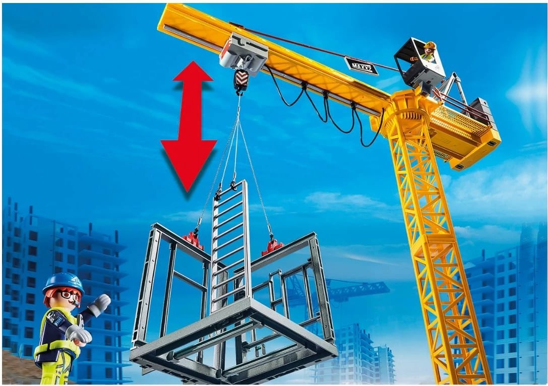 Set vinç me telekomandë, Playmobil City Action 70441, 80 pjesë, RC IR, mosha 5+