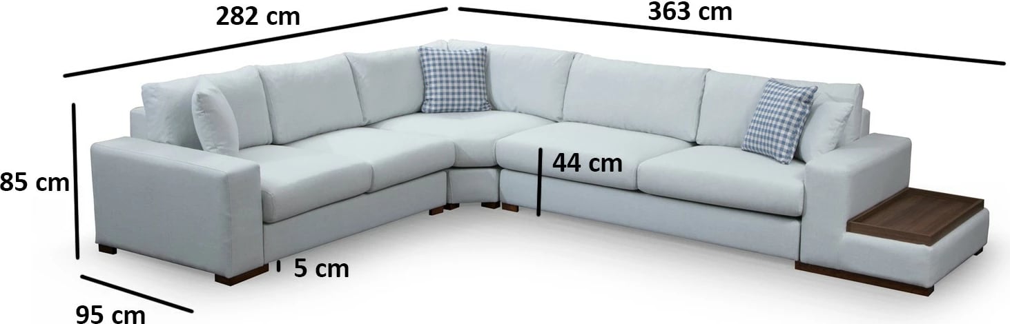 Këndore Atelier del Sofa, Loop 21, ngjyrë e bardhë