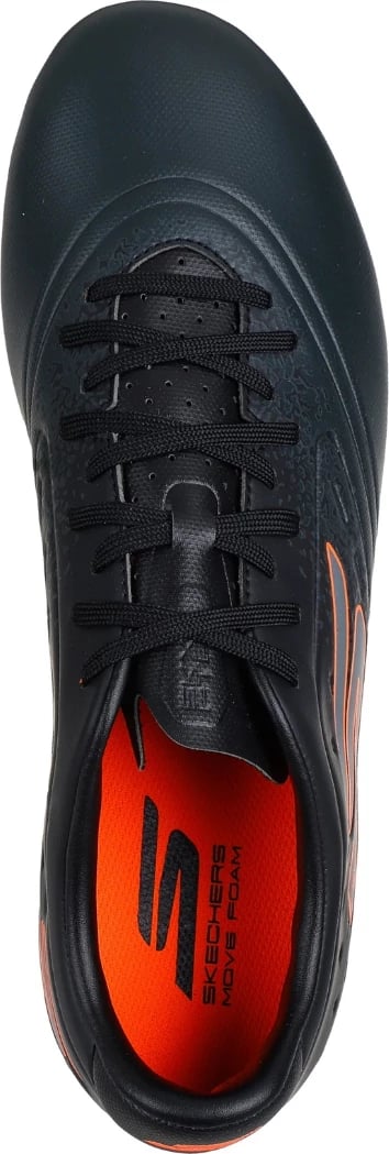 Atlete futbolli Skechers për meshkuj, të zeza-portokalli