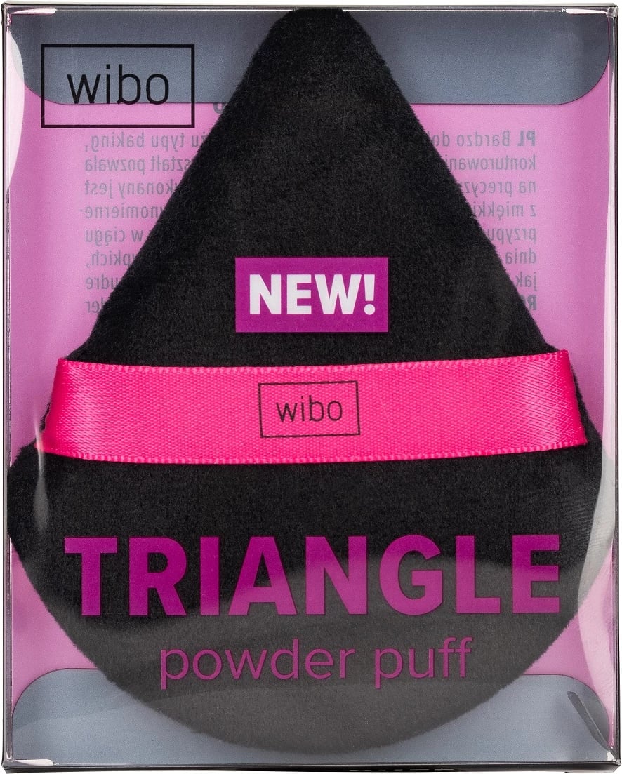 Puff për pudër Wibo Triangle për femra, 1 copë
