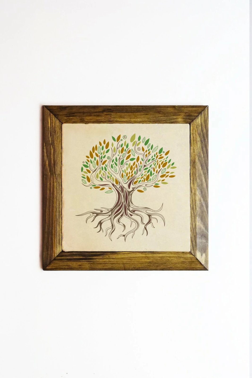 Pikturë dekorative me kornizë, Wallity, Ersytastablo7 - 26, shumëngjyrëshe, 26x26cm