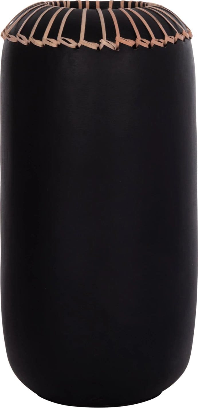 Vazo dekorative tavoline LENNOX, terrakotë, e zezë, FH4675.01S, 18x33cm