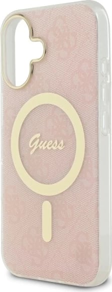 Mbështjellës Guess IML 4G MagSafe për iPhone 16, Rozë Mbështjellës Guess IML 4G MagSafe për iPhone 16, Rozë