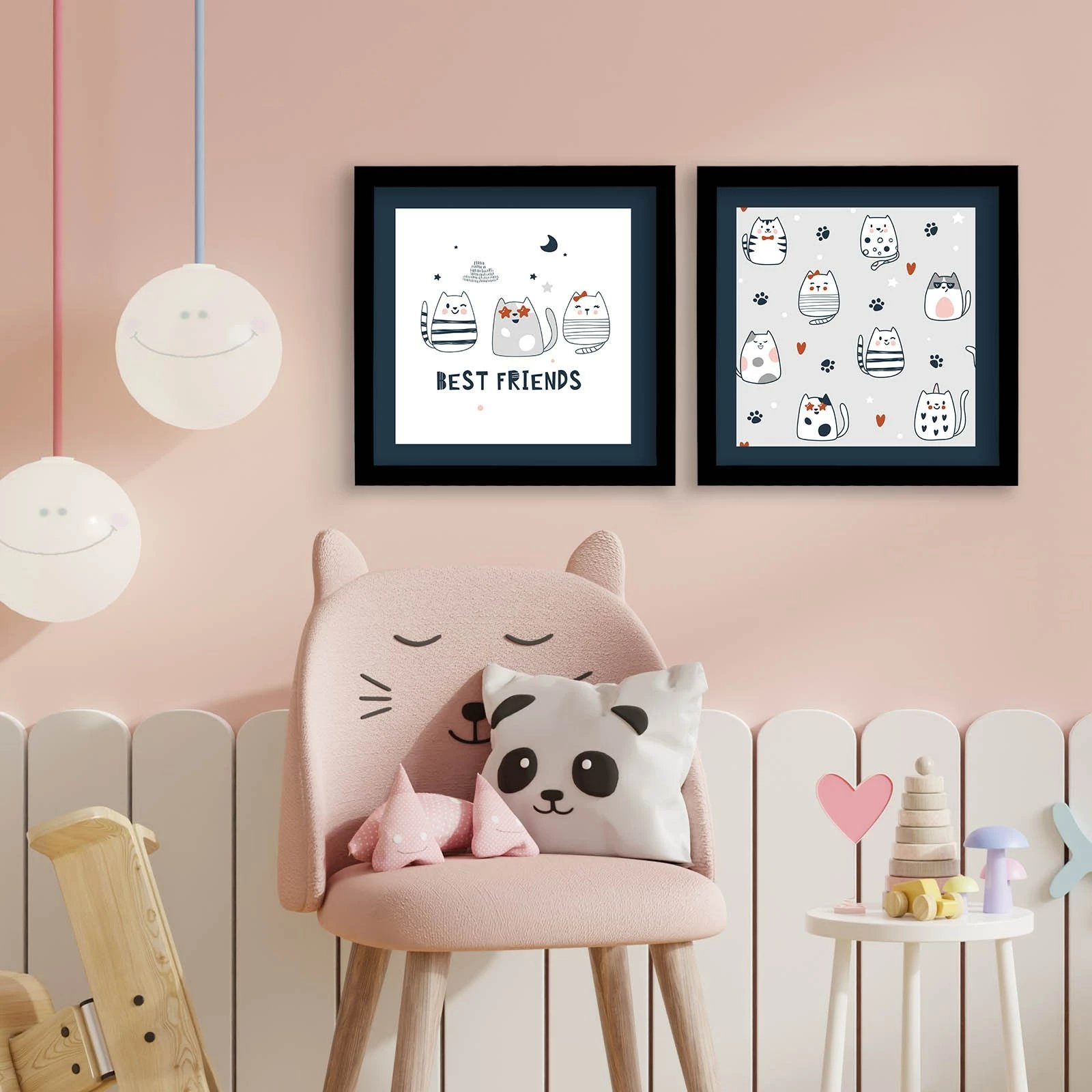 Pikturë dekorative me kornizë MDF (2 copë), Wallity, 2P3333SCT-012