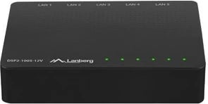 Switch rrjeti Lanberg DSP2-1005-12V, 5 porta Gigabit, desktop, i zi