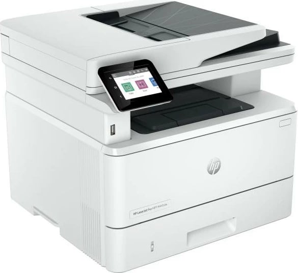 Printer multifunksional, HP, LaserJet Pro MFP 4102dw (2Z622F#B19), laser mono, 38–42 ppm, Wi‑Fi/Gigabit LAN, Legal, bardhë e zi