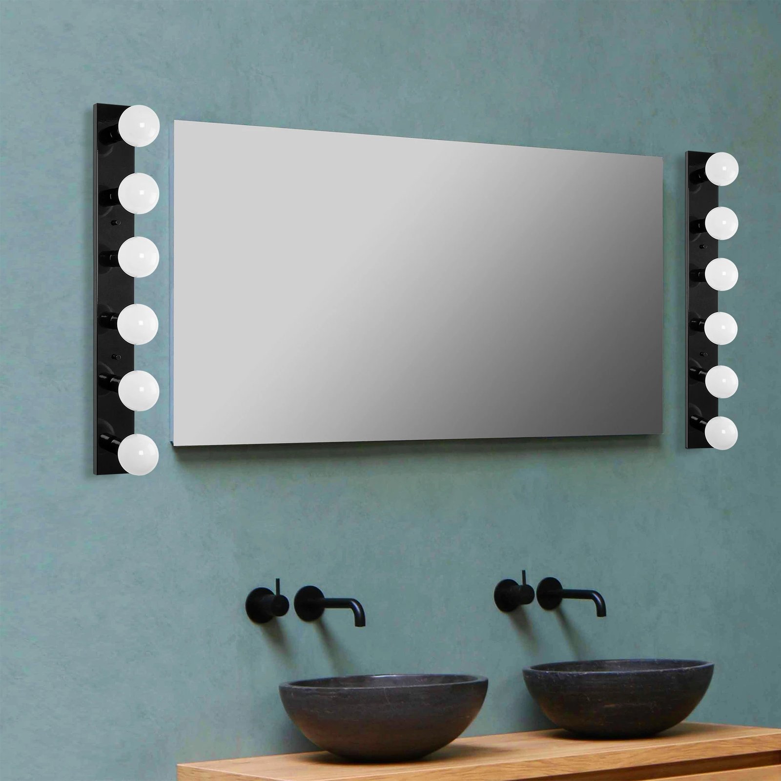 Llambë muri Opviq, Mirro - 12235, ngjyrë e zezë dhe ari