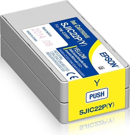 Kartrixh bojë Epson SJIC22P(Y), ColorWorks C3500, Verdhë