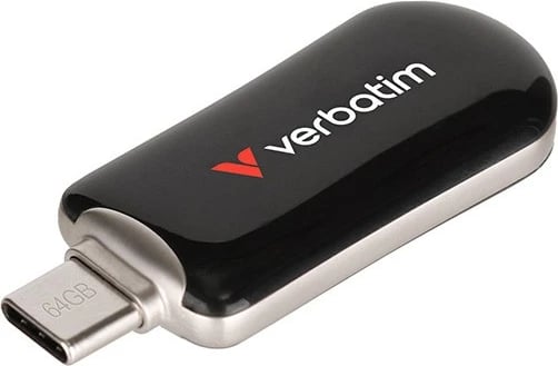 Memorie USB‑C Verbatim Plectra 30224 64GB USB 3.2 Gen 1 100MB/s e zezë