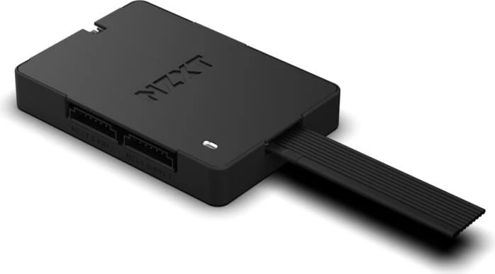 Kontroller RGB & ventilatorë, NZXT, AC-CRFR1-B1 (ACCRFR1B1), 3 kanale për PWM dhe 2 kanale RGB, i zi