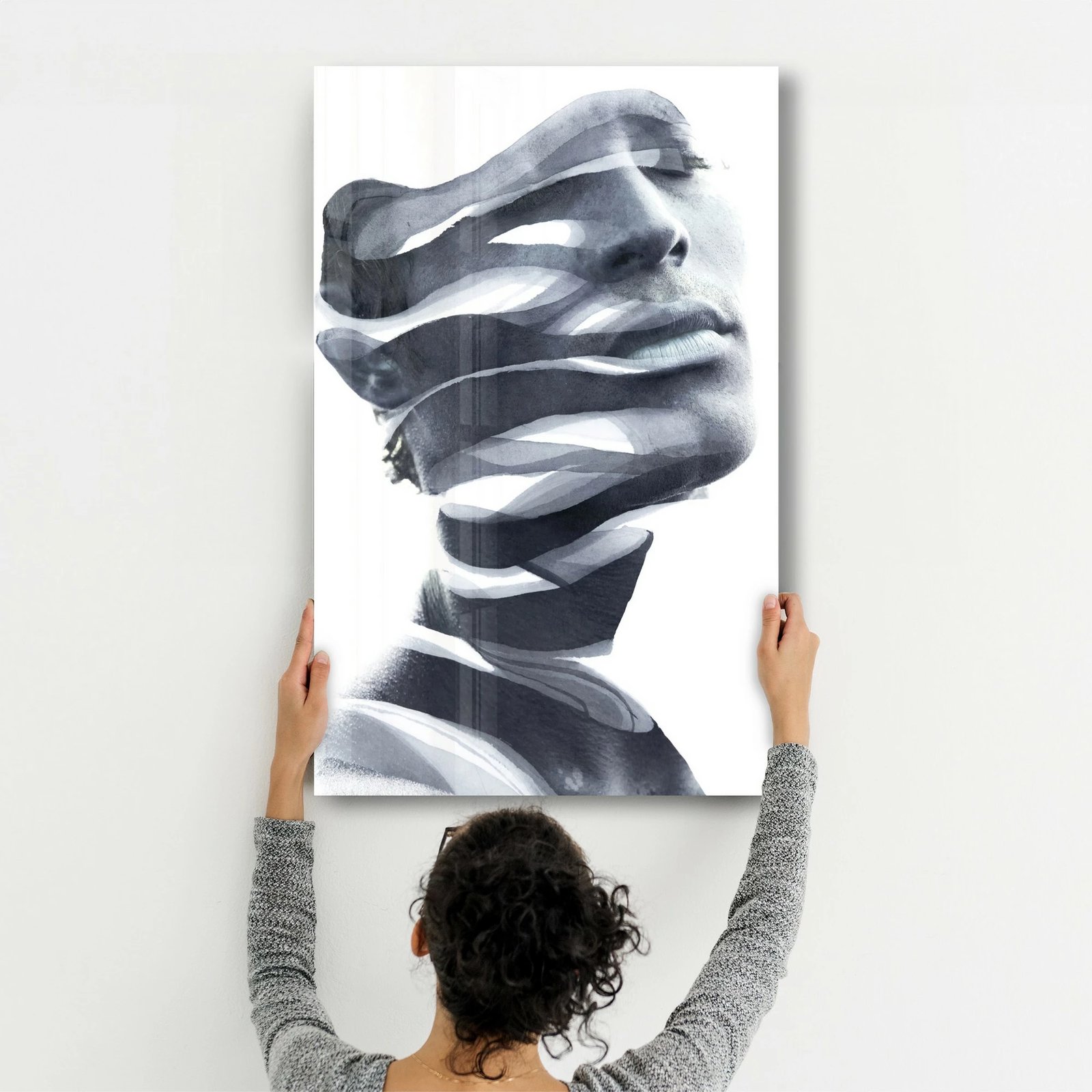 Pikturë dekorative prej xhami të temperuar, shumëngjyrëshe, CAM-4078, 46x72 cm