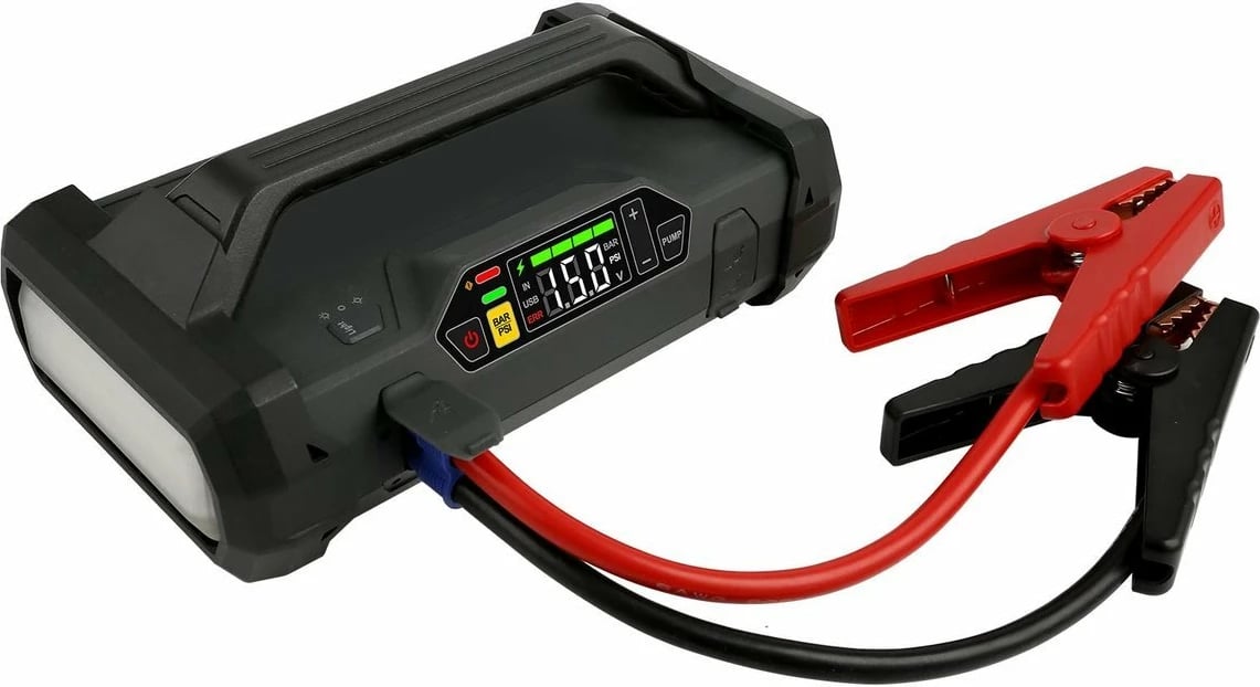 Jump starter Lokithor JA301, powerbank 20000mAh, kompresor, dritë LED, i zi