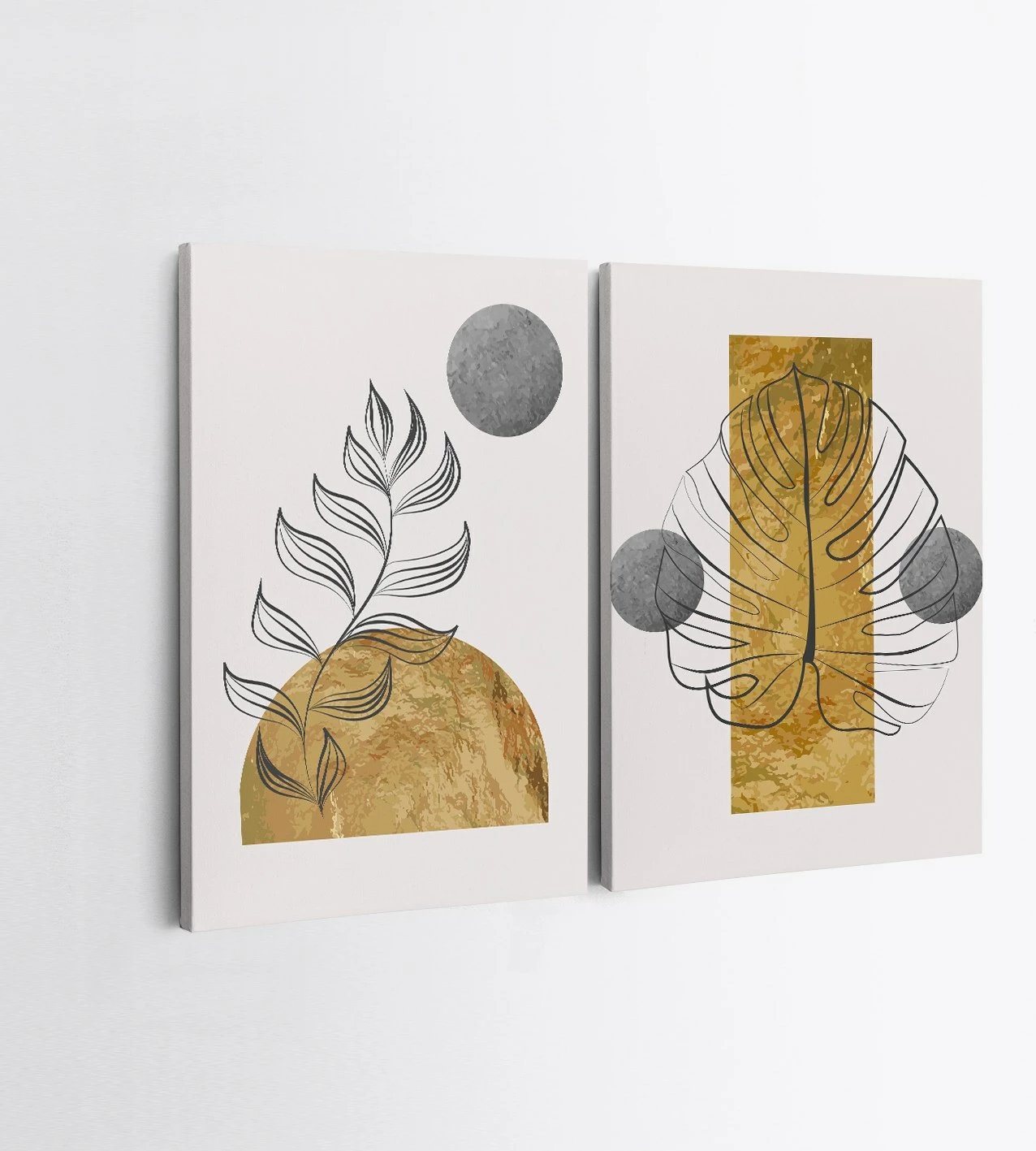 Pikturë dekorative në kanavacë (2 copë), Wallity, 2KNV4260, 50x70 cm