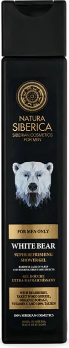 Xhel dushi për meshkuj Natura Siberica White Bear 250ml