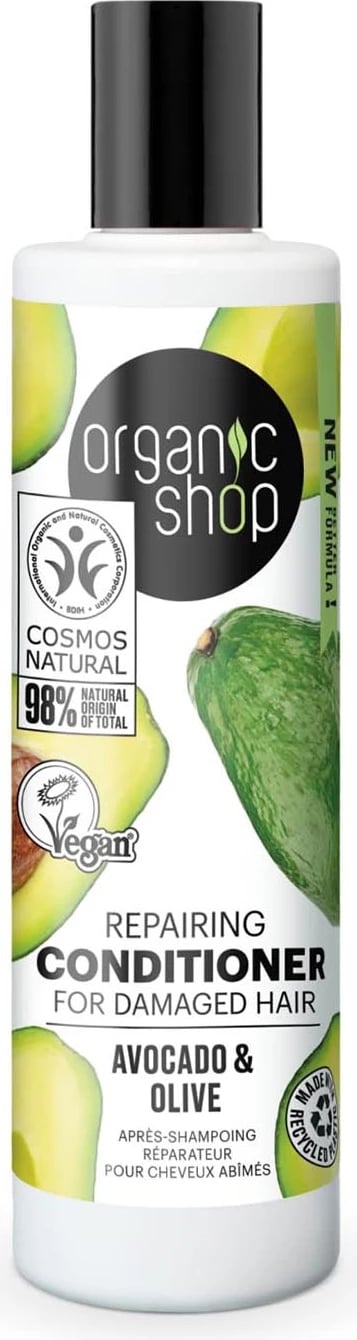 Kondicioner për flokë unisex Organic Shop Avocado Repairing, 280ml