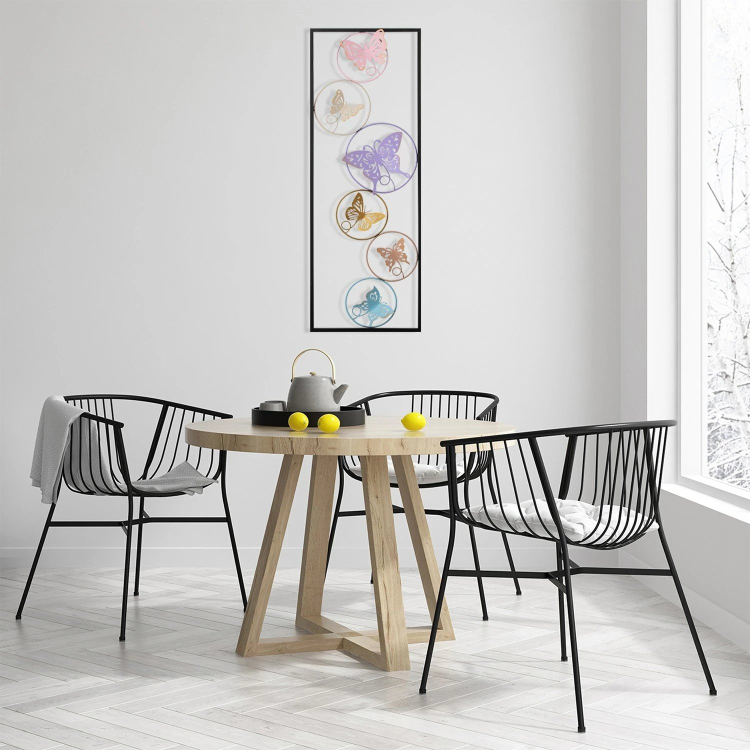 Aksesor dekorativ metalik për mur, Wallity, Dream, shumëngjyrësh