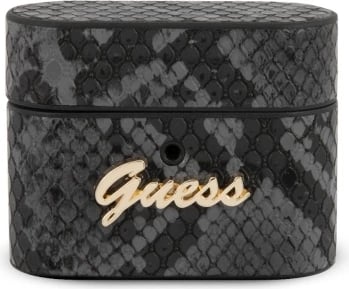Mbështjellës Guess GUACAPPUNSSMLBK për AirPods Pro, Python Collection, i zi